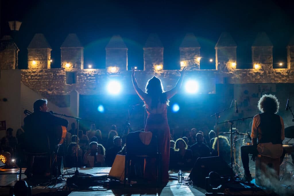 La cantaora y compositora Anna Colom en el festival Barbadillo Jazz Vejer.