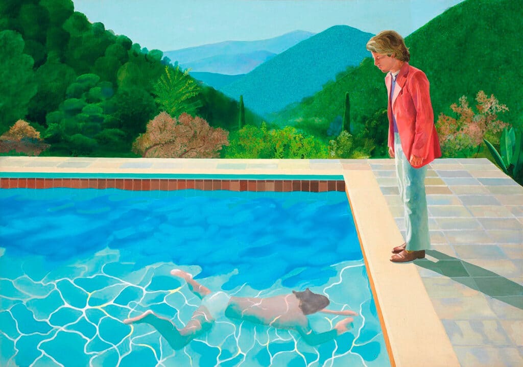 Retrato de un artista (Piscina con dos figuras), de David Hockney (1972).