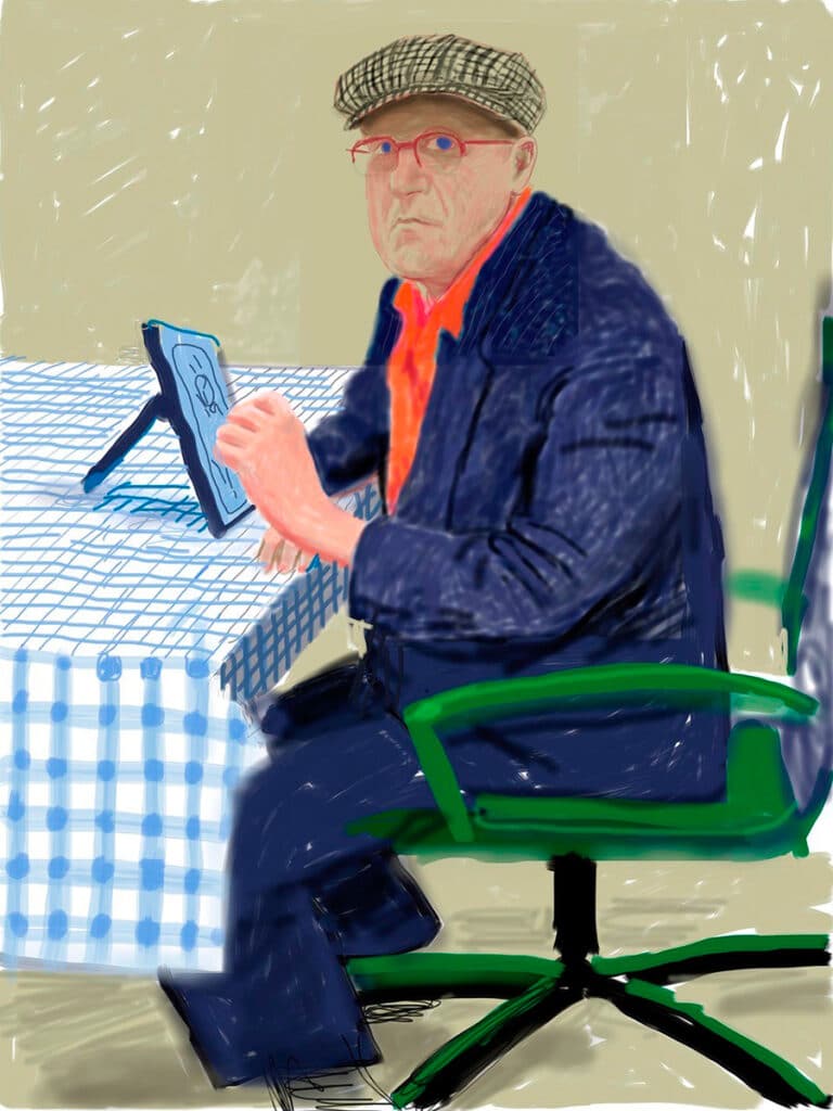 Autorretrato de David Hockney.