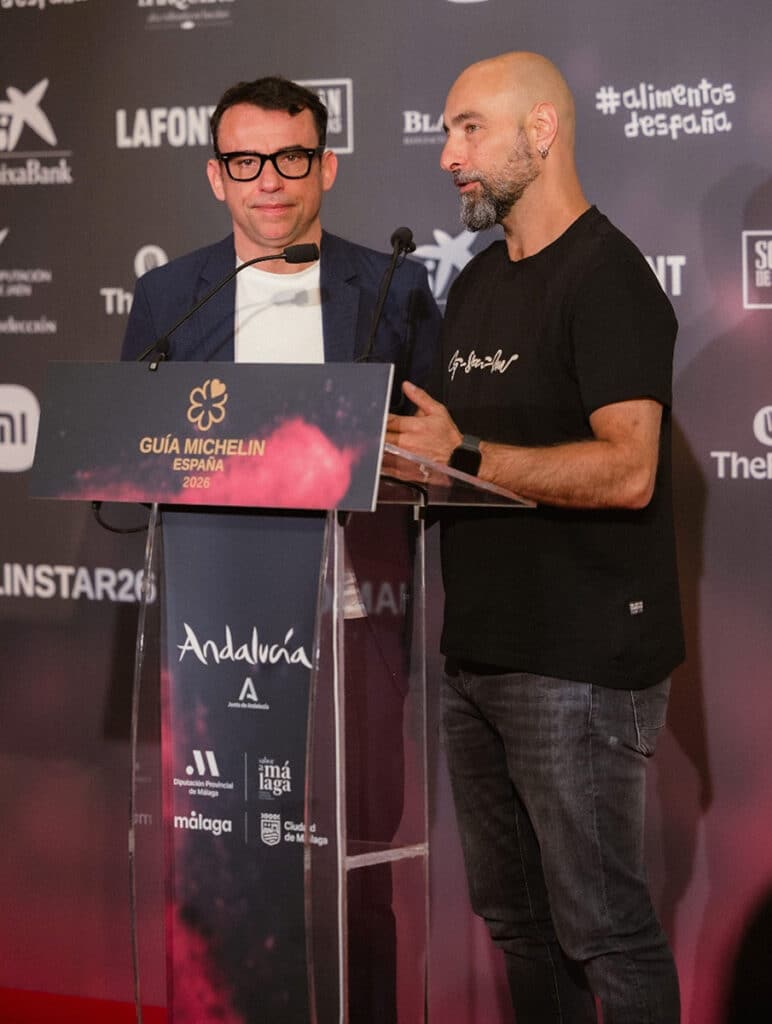 Málaga acogerá la Gala de la Guía MICHELIN España 2026 2 Los chefs Mario Cachinero y Benito Gómez.