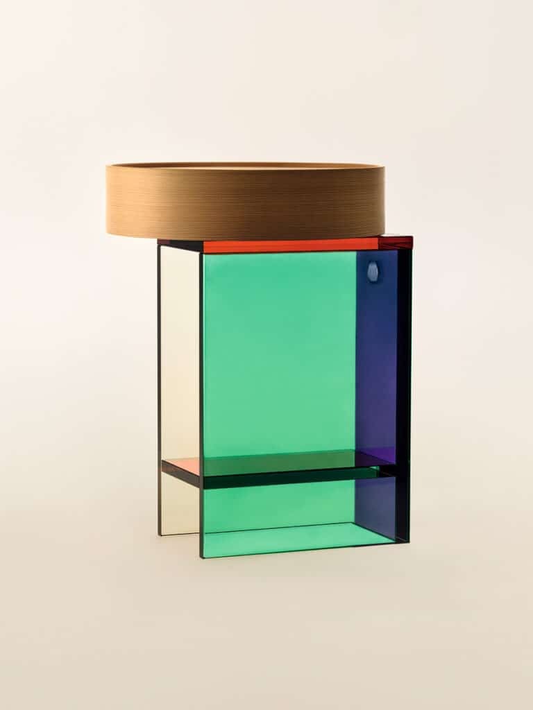 Mesa auxiliar pivotante Hermès.