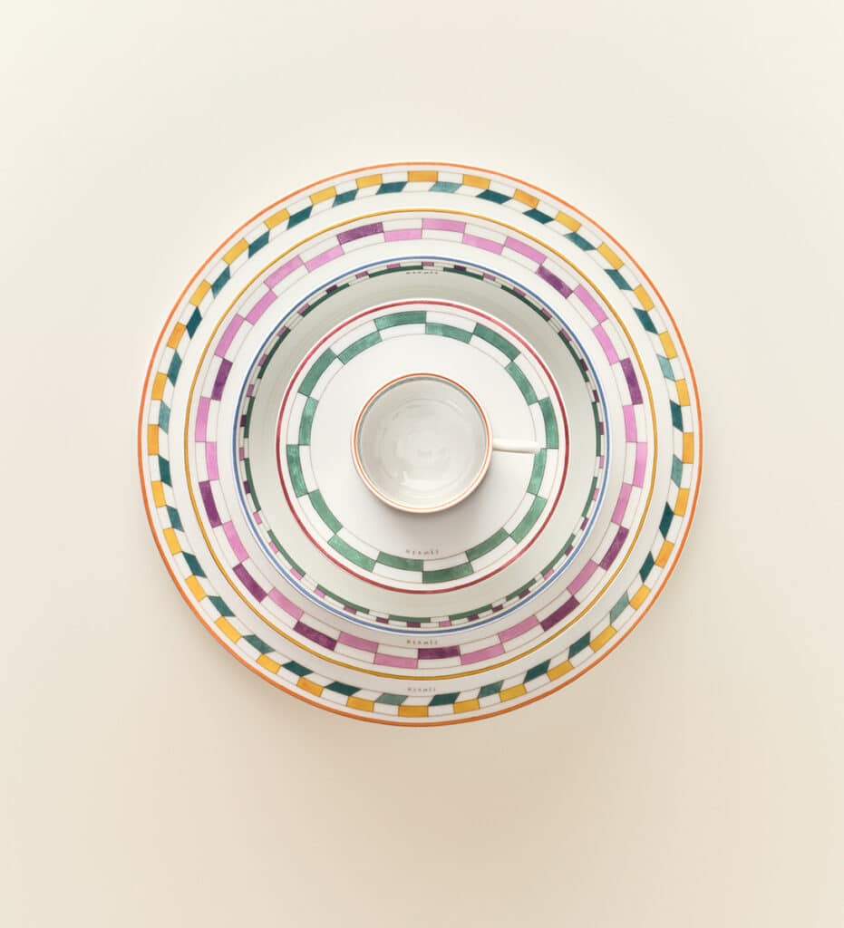 Vajilla Hermès en Contrepoint.