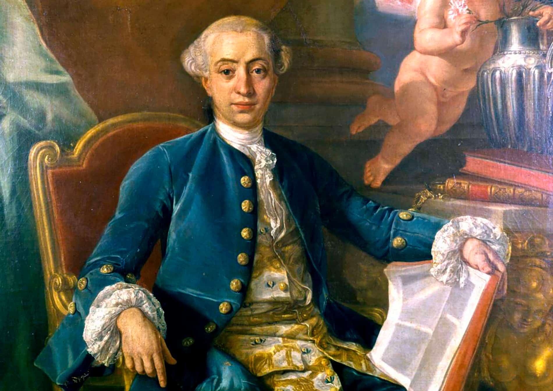 Retrato de Giacomo Casanova (1725-1798) atribuido al pintor Francesco Narici.