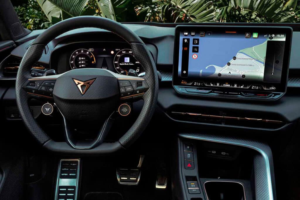 Interior del CUPRA Terramar e-HYBRID.