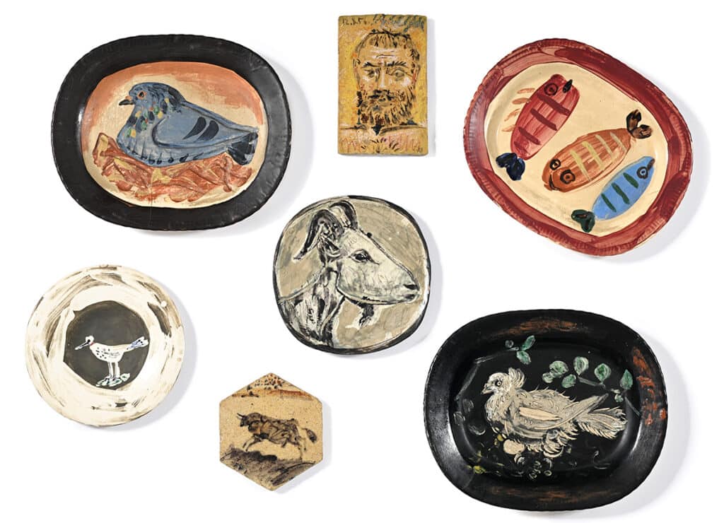 Piguet subastará siete cerámicas de Picasso únicas en el mercado.