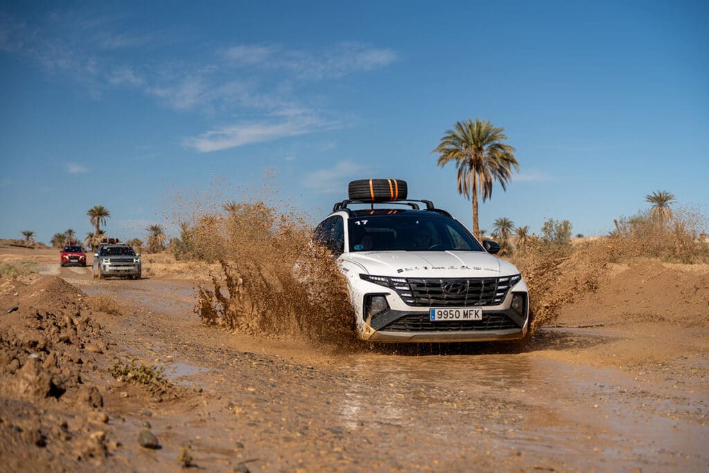 Hyundai en El Desierto de los Niños en Marruecos.