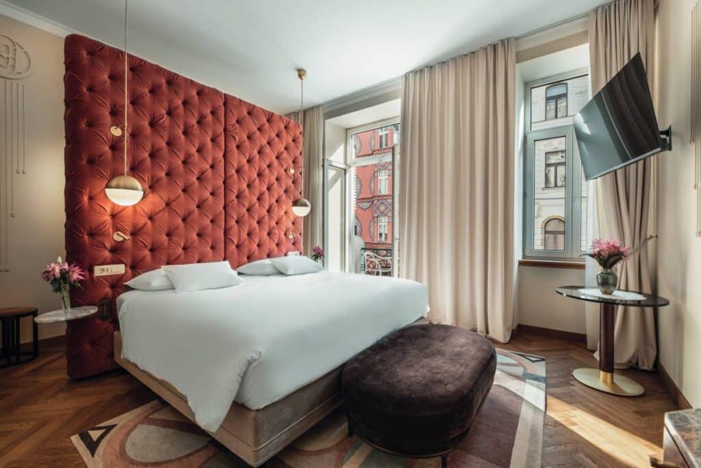 Liubliana, a ritmo lento desde el Grand Hotel Union Eurostars 2 Habitación del Grand Hotel Union Eurostar de Liubliana.