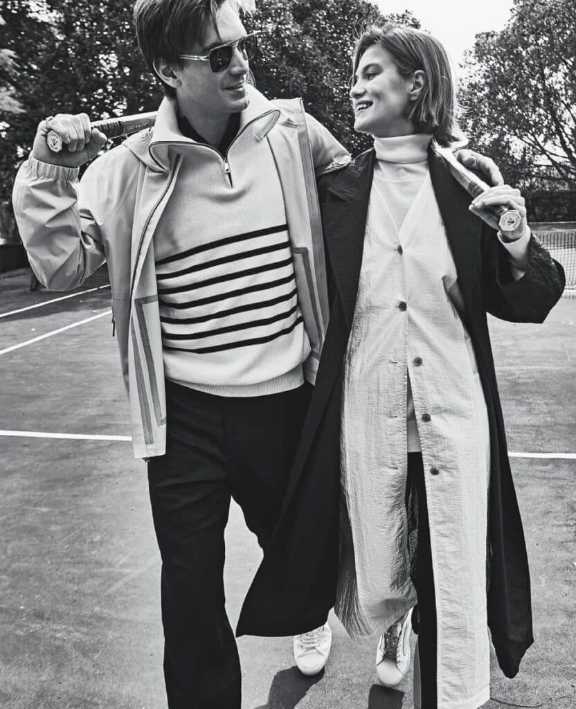 Moda inspirada en el tenis.