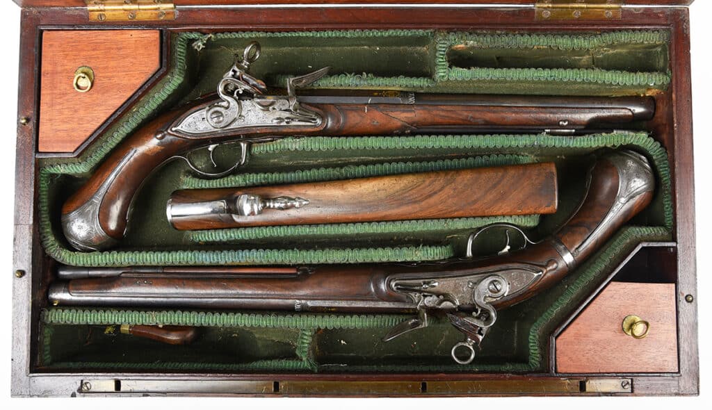 Pistolas de la colección privada del primer Duque de Sussex.