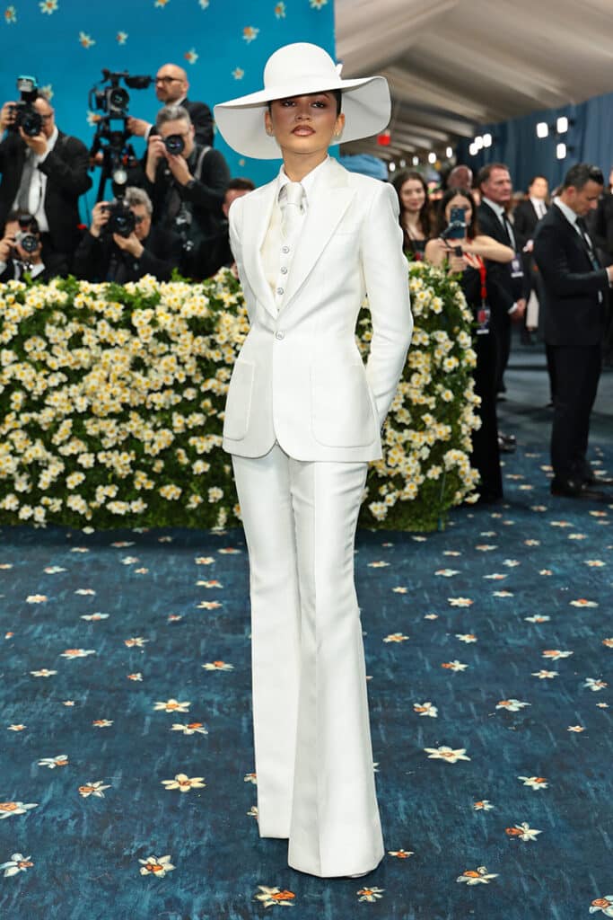 Zendaya en la Met Gala 2025 con un diseño de Louis Vuitton.