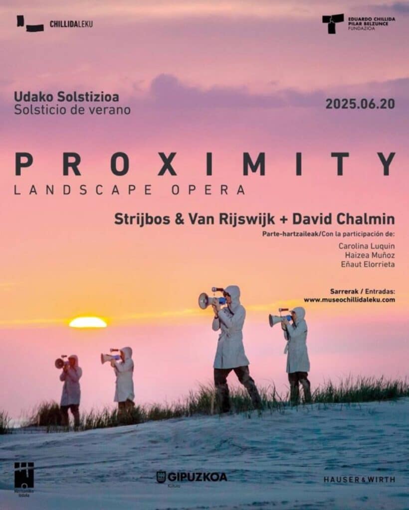Cartel de Chillida Leku 2025.