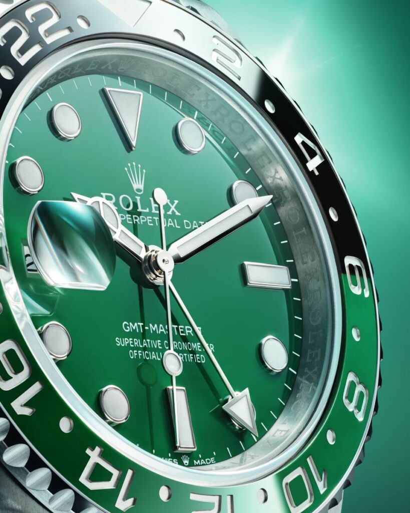 Rolex reinterpreta su GMT-Master II con una inédita esfera de cerámica verde 2 GMT-Master II de Rolex.