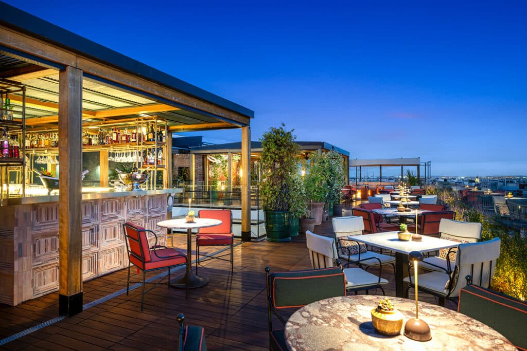Picos Pardos Sky Lounge de Madrid.