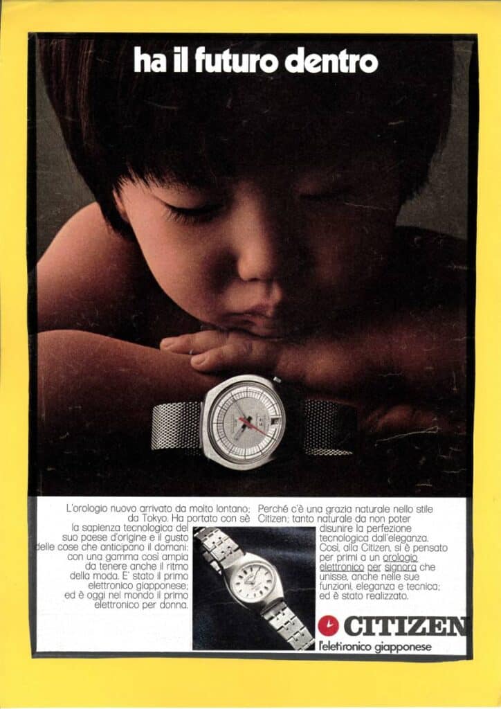 Citizen: más de un siglo de calidad e innovación 2 Publicidad de una de las creaciones Citizen con el Eco-Drive.