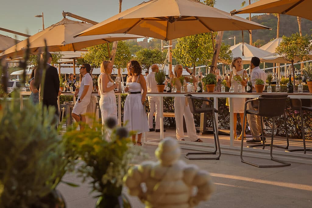 Terraza de José Carlos García junto al Puerto de Málaga.