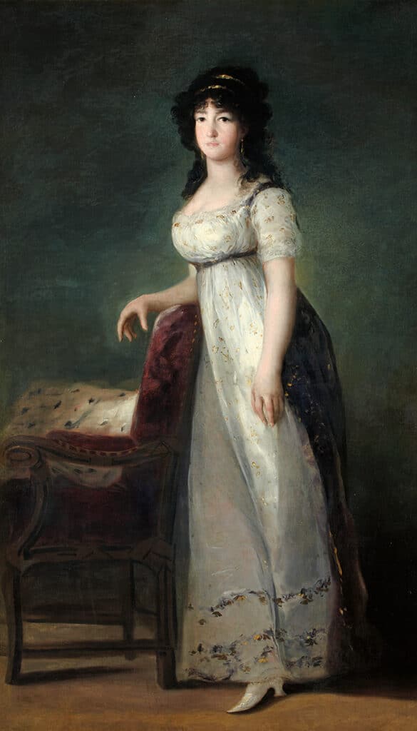 María Gabriela Palafox y Portocarrero, marquesa de Lazán (1804). Francisco de Goya. Madrid, Palacio de Liria.