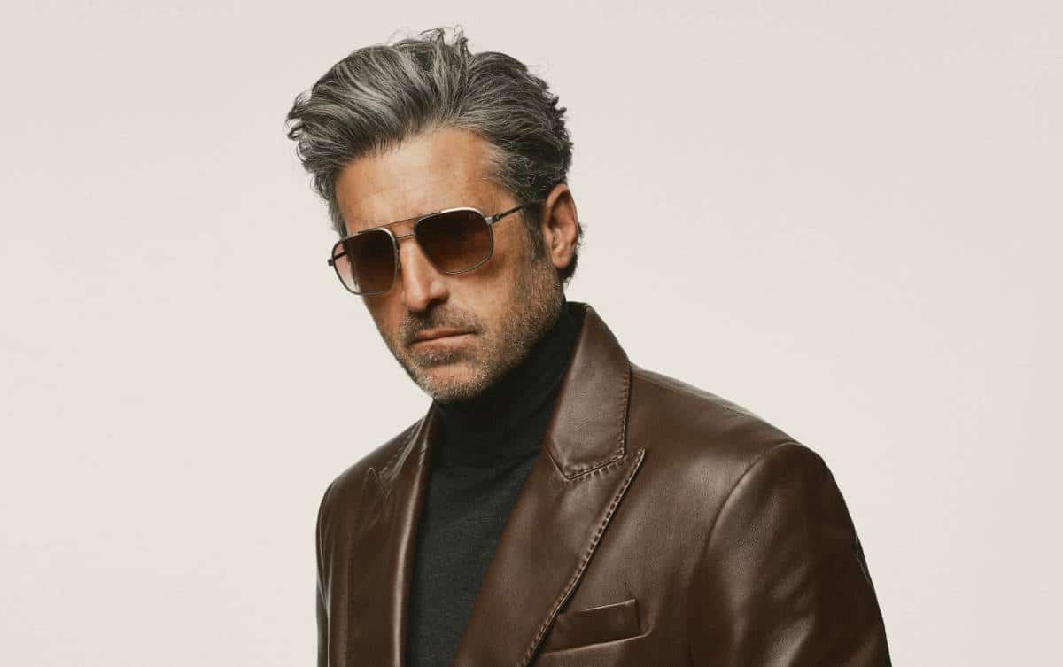 Patrick Dempsey con gafas de TAG Heuer.