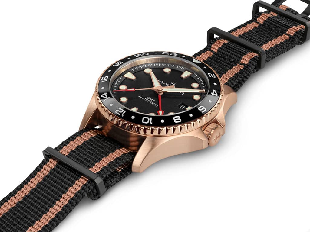 Khaki Navy GMT de Hamilton.