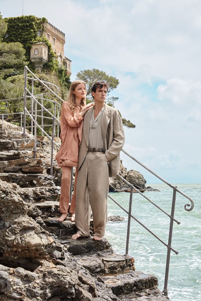 Moda de verano 2025 de Georgio Armani.