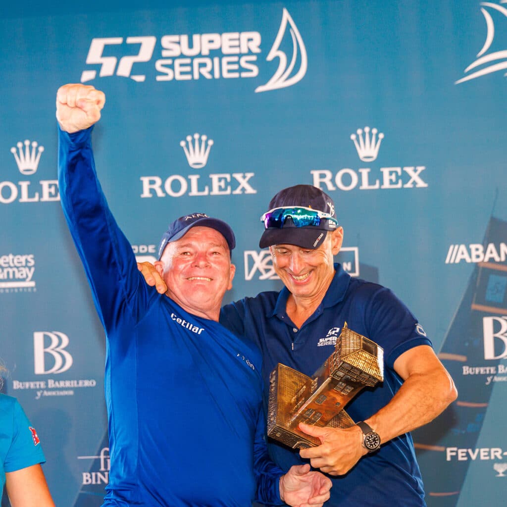 Agustin Zulueta, CEO de 52 SuperSeries y el armador del Alkedo Andrea Lacorte.