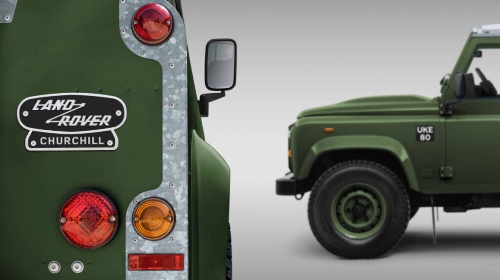 Classic Defender V8 Churchill Edition.