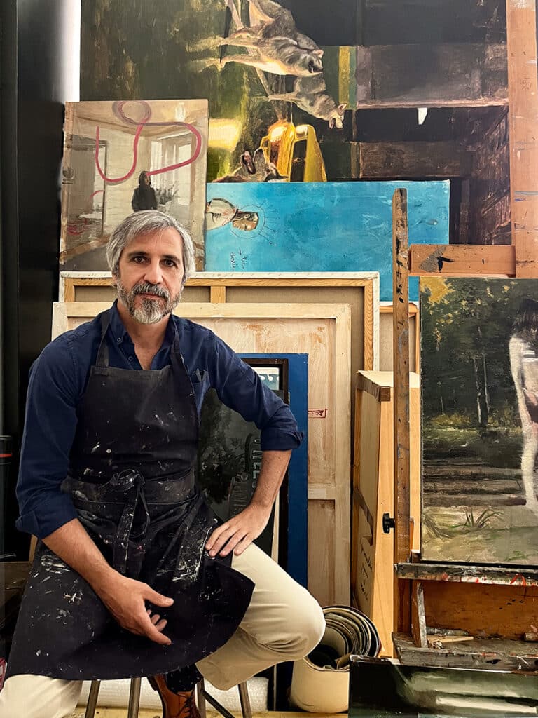 El artista Íñigo Navarro.