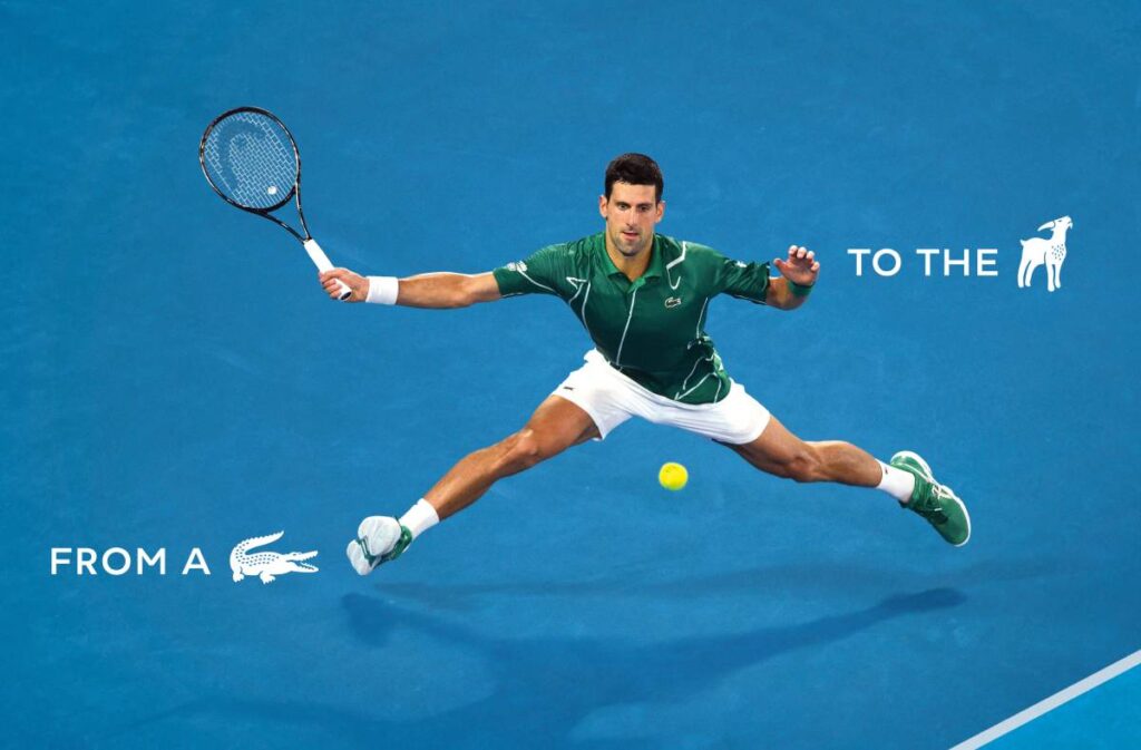 Novak Djokovic, embajador de Lacoste.