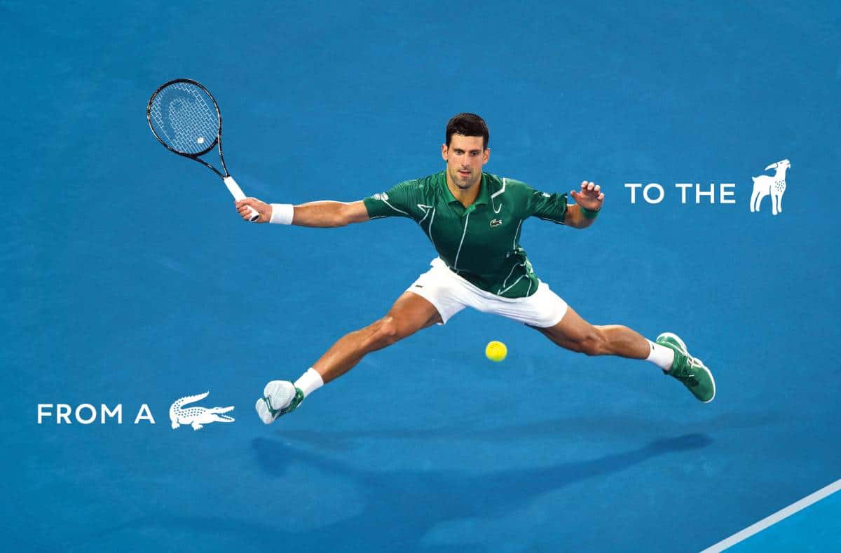 Novak Djokovic, embajador de Lacoste.