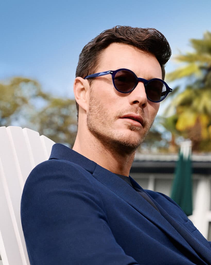 Modelo Meridiana Blue de la colección Golden Moments 2025 de Clottet Barcelona.