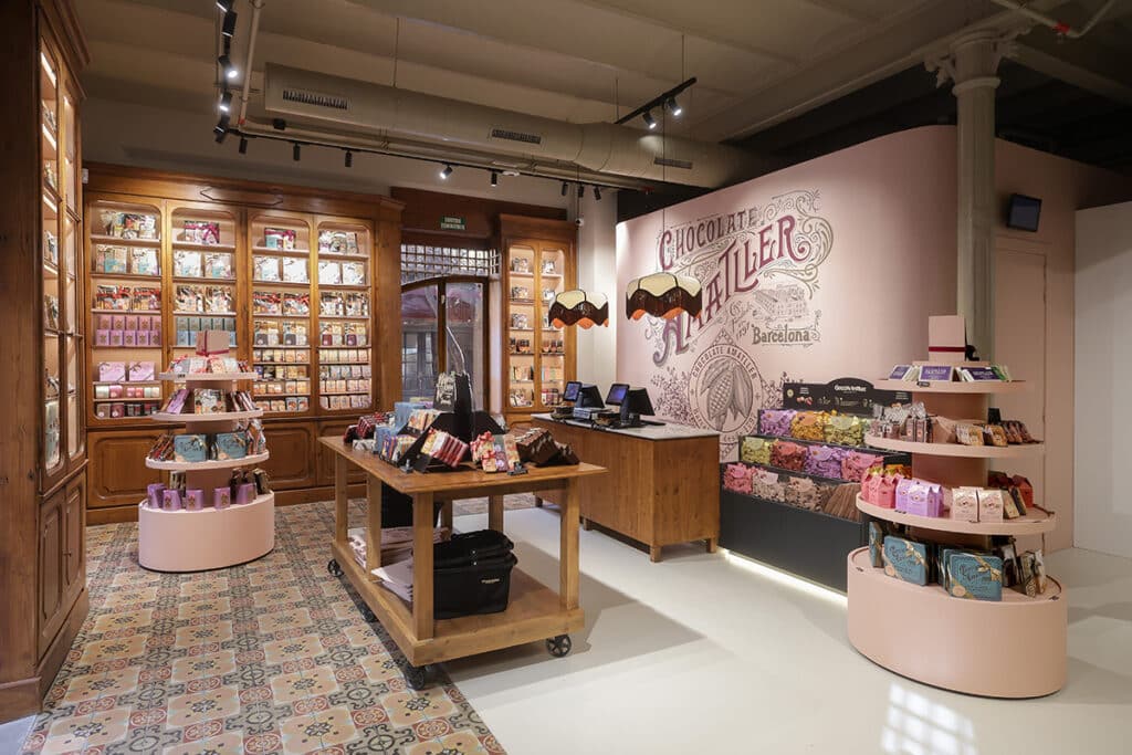 Tienda de Chocolate Amatller en Barcelona.