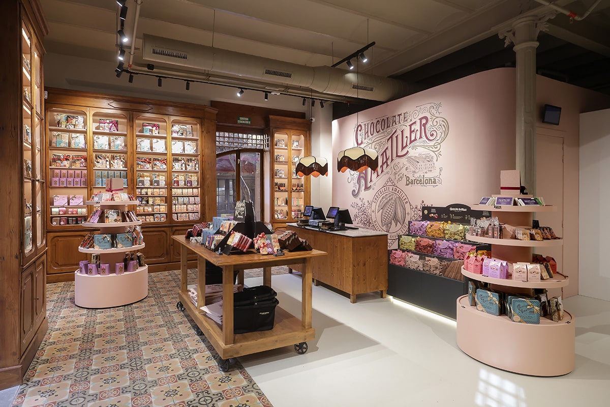 Tienda de Chocolate Amatller en Barcelona.