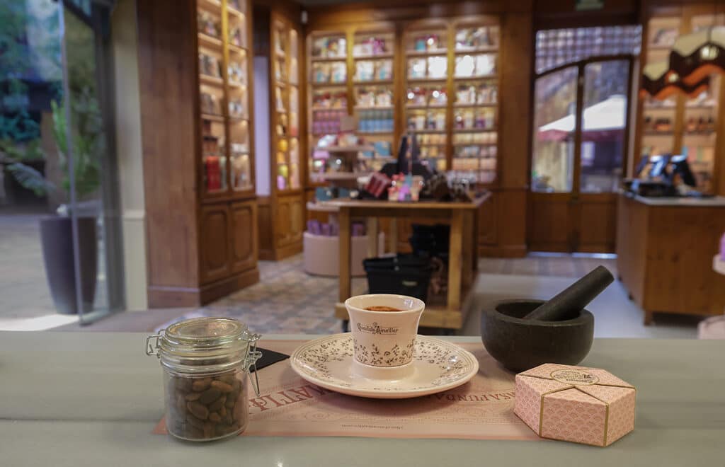 Tienda de Chocolate Amatller en Barcelona.