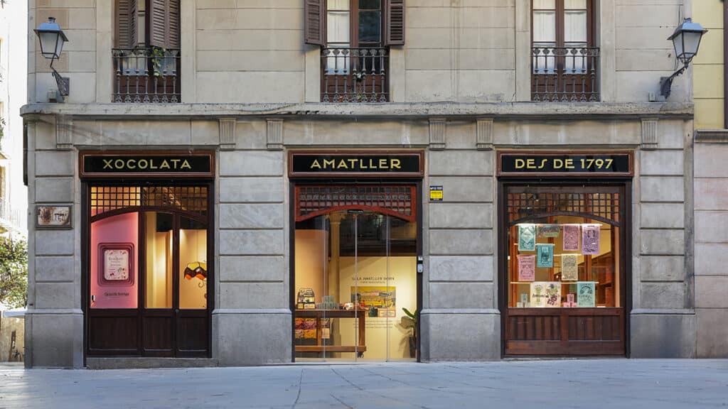 Tienda de Chocolate Amatller en Barcelona.