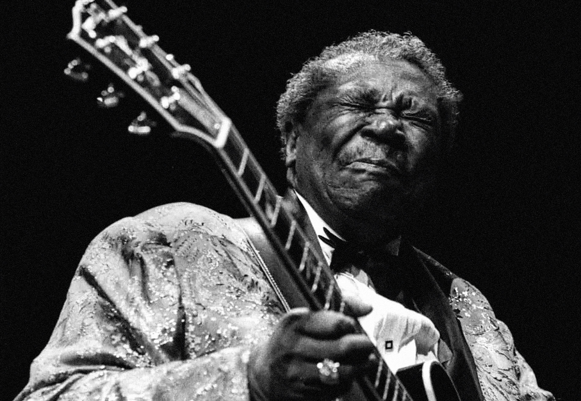 B.B. King en plena actuación.