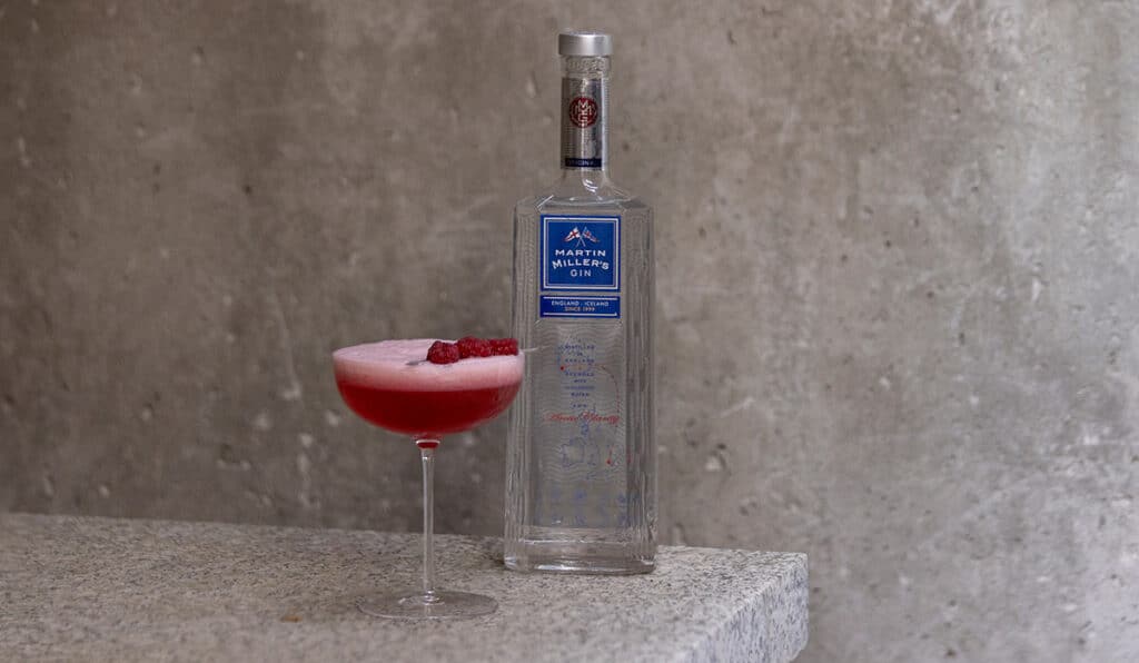Cóctel Clover Club de Martin Miller’s Gin.