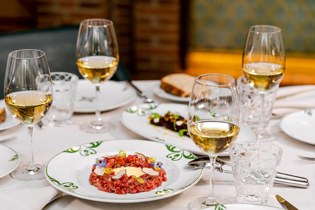 Restaurante Balausta en el Palacio Solecio de Málaga.