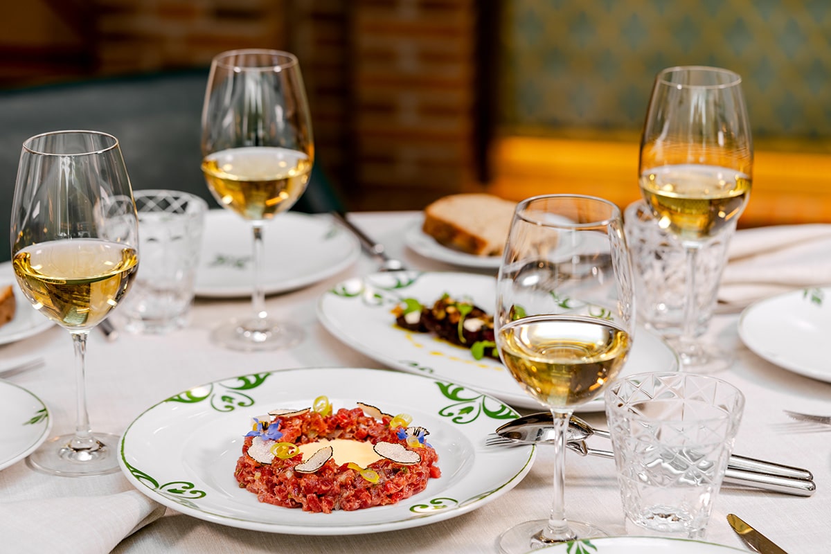Restaurante Balausta en el Palacio Solecio de Málaga.
