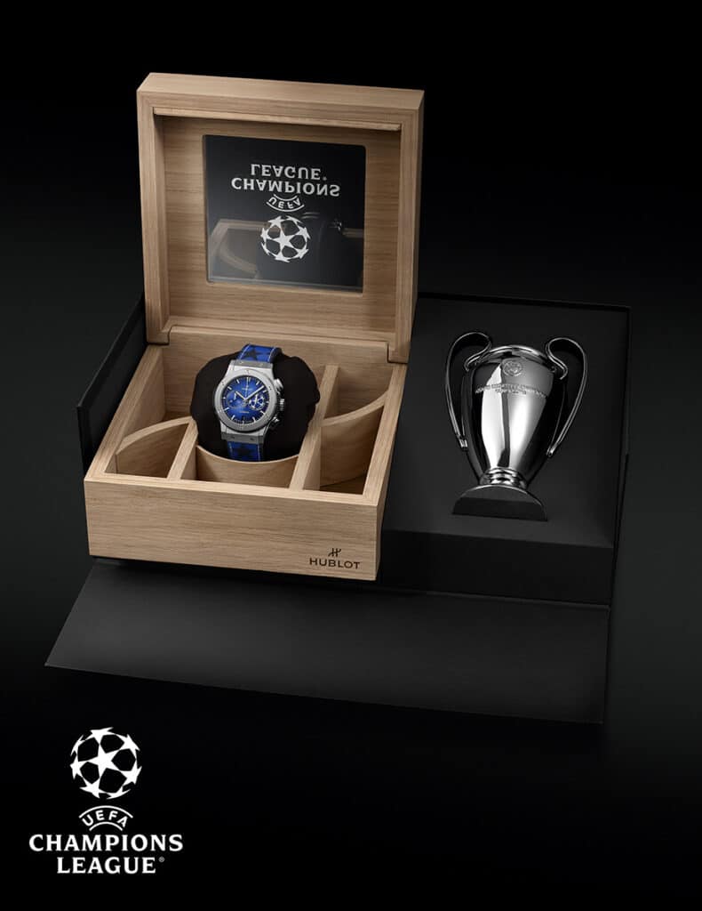 Classic Fusion Chronograph UEFA Champions League Titanium de Hublot.
