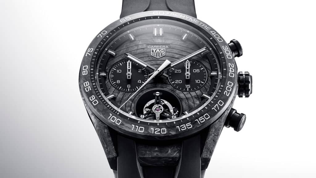 No diga TAG Heuer, diga vanguardia 4 Carrera Chronograph Tourbillon Extreme Sport TH-Carbonspring de TAG Heuer.