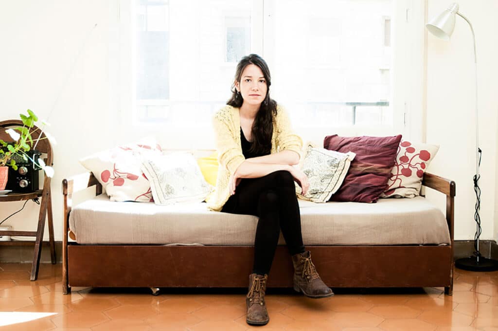 La artista Lara Costafreda.