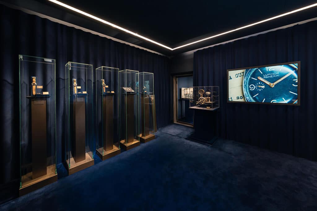 Exposición The Depths of Time de Panerai en Florencia.