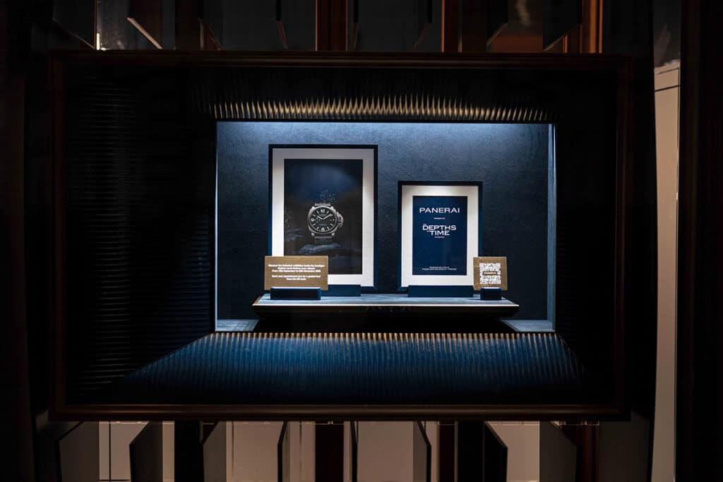 Exposición The Depths of Time de Panerai en Florencia.