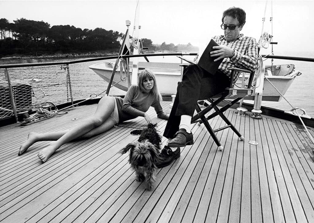 Peter Sellers junto a su esposa, la actriz sueca Britt Ekland.
