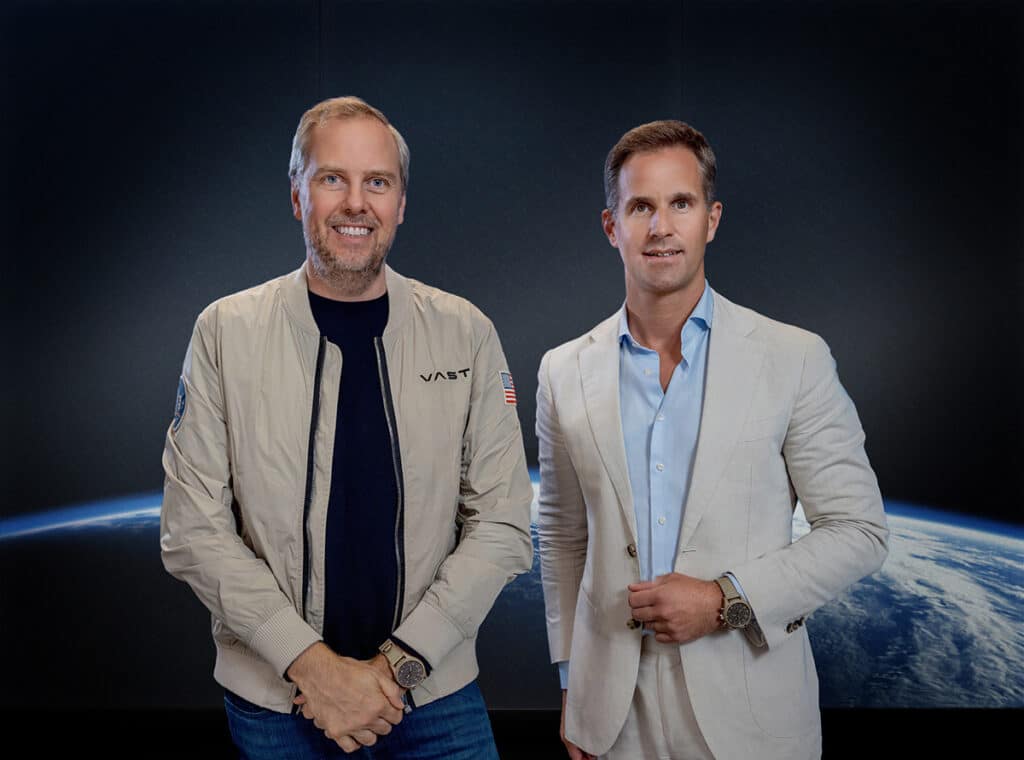 Max Haot, CEO de Vast, y Chris Grainger-Herr, CEO de IWC Schaffhausen.