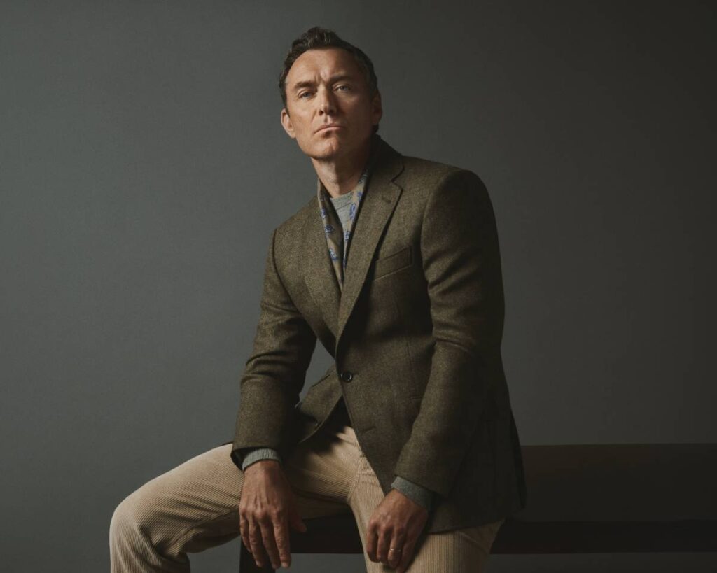 Campaña Otoño/Invierno 2025-2026 de Emidio Tucci con Jude Law.