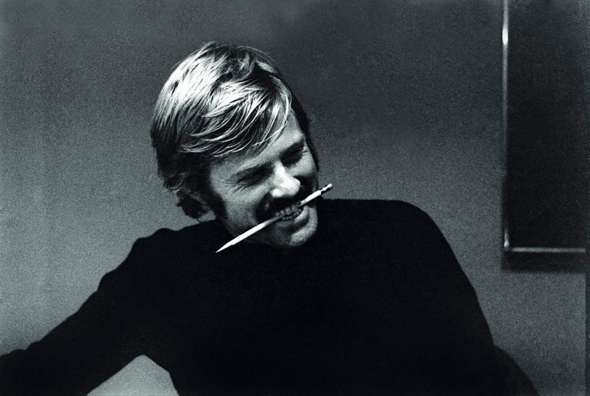 Robert Redford en la oficina de su agente en Nueva York, en 1969.