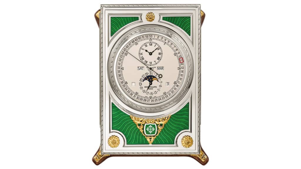 Reloj de mesa de Patek Philippe.