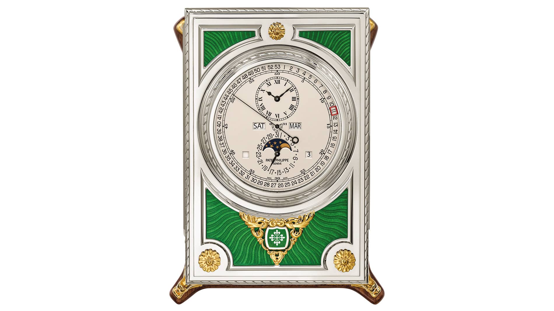 Reloj de mesa de Patek Philippe.