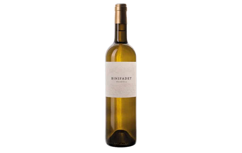 Vino Binifadet blanco.