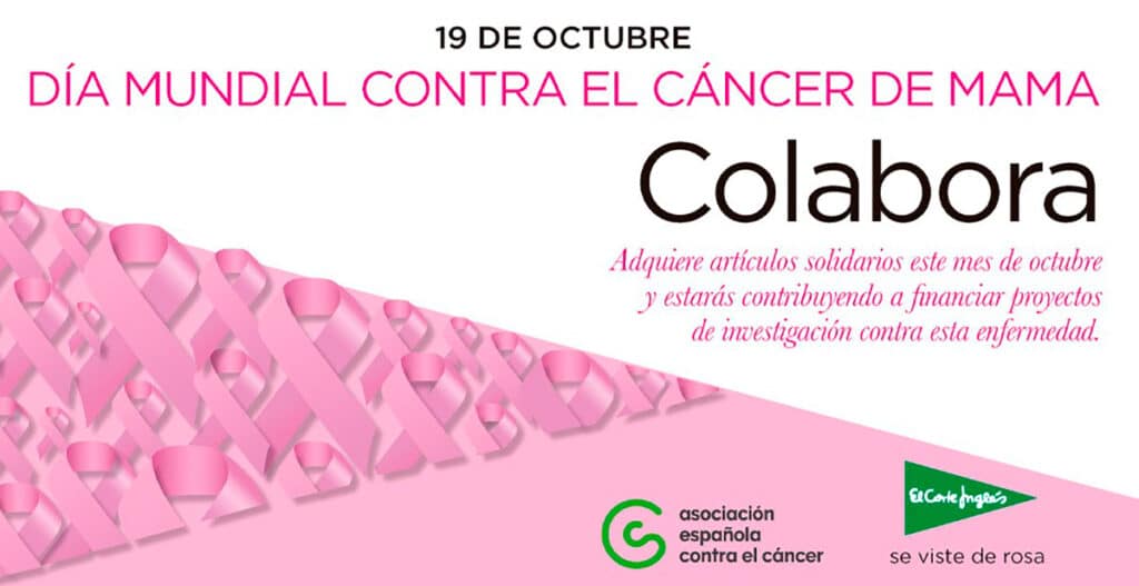 El Corte Inglés lanza una campaña solidaria para financiar investigación en cáncer de mama.